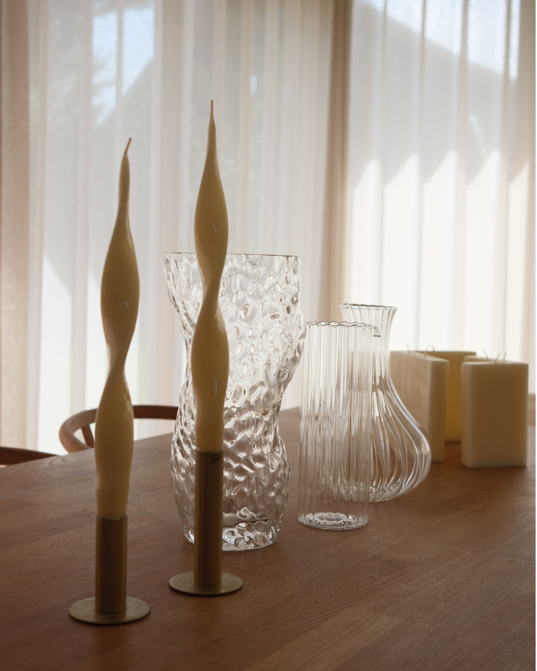 Twist Dinner Candle - set of 4