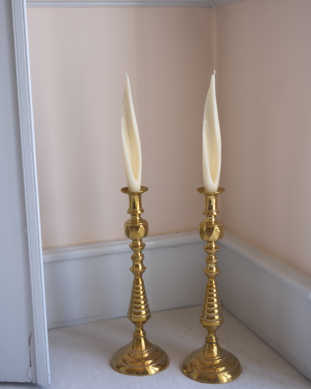 Spiral Dinner Candle - set of 4