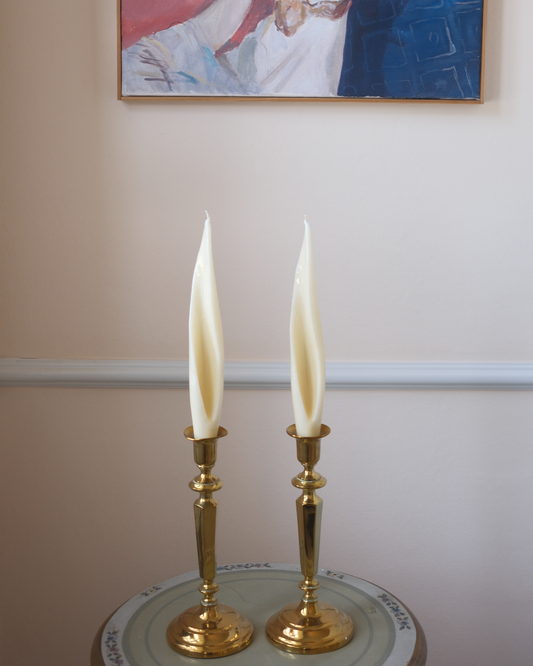 Spiral Dinner Candle - set of 4