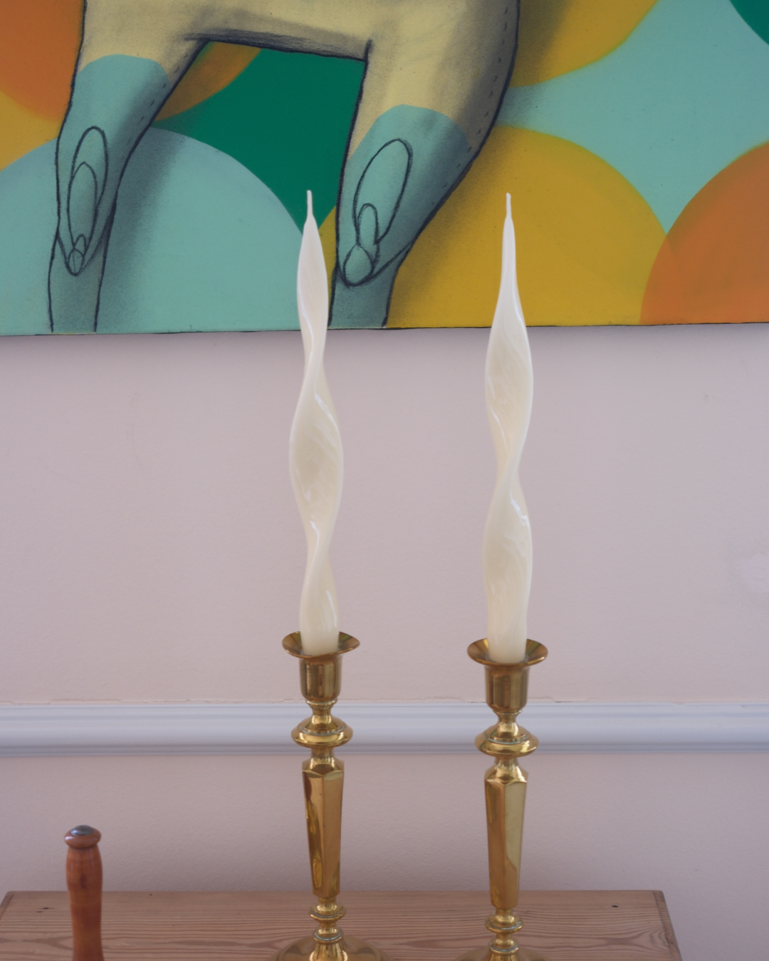 Twist Dinner Candle - set of 4